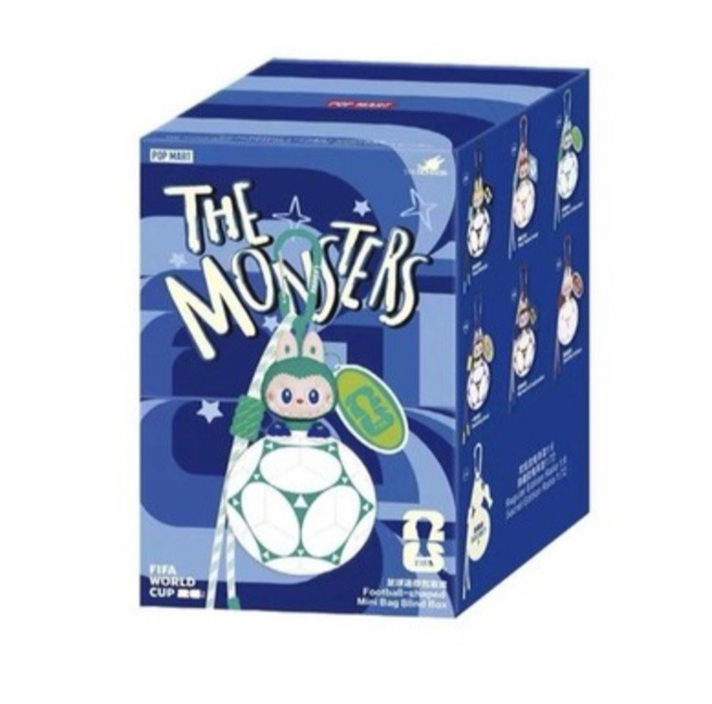 PopMart The Monsters x FIFA World Cup Football Soccer Mini Bag Keychain UNOPENED